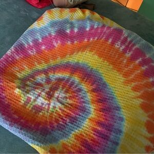 Colorful Tie-Dye Blanket